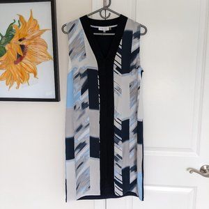 Calvin Klein - blue geometric dress